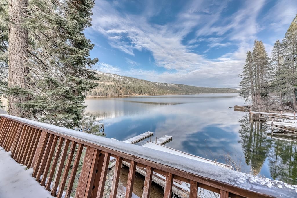 Private dock and lake views from cabin