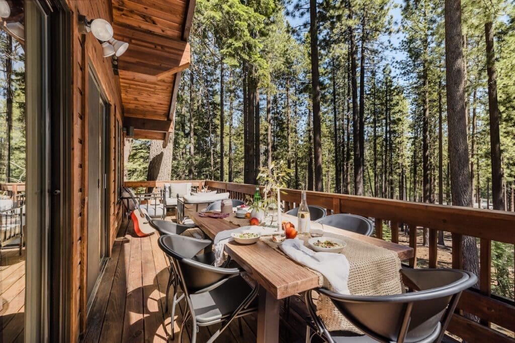 Lake Tahoe Outdoor DIning Vacation Rental