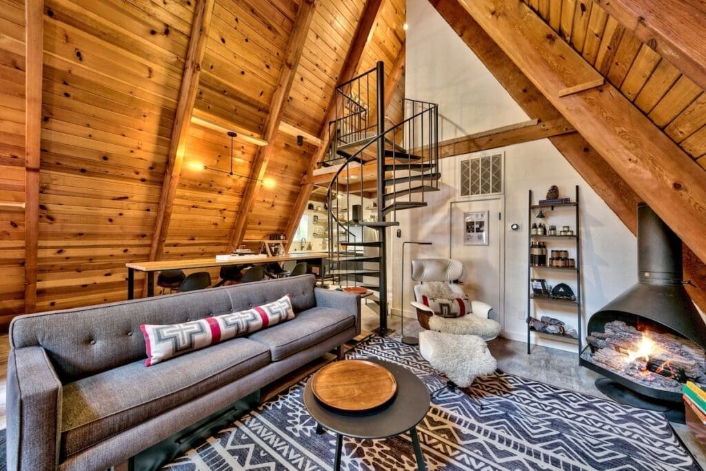 South Lake Tahoe A Frame Living Room